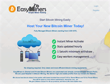 Tablet Screenshot of easyminers.com